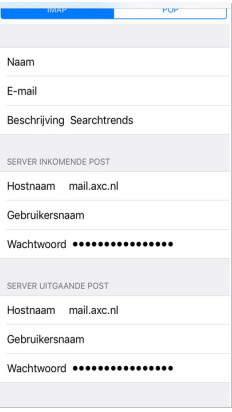 server invullen